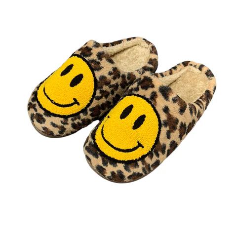 Smiley sloffen Luipaard